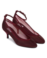 Red Mesh Pumps | PDP | Antonia