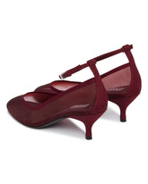 Red Mesh Pumps | PDP | Antonia