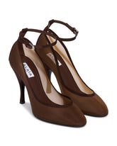 Brown Mesh Pumps | PDP | Antonia