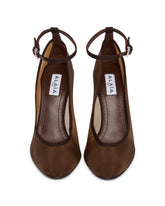 Brown Mesh Pumps | PDP | Antonia