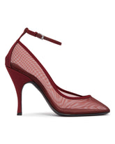 Red Mesh Pumps | PDP | Antonia