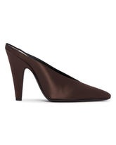 Mules Cone In Raso Marroni | PDP | Antonia