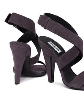 Sandali Cone In Suede Grigi | PDP | Antonia