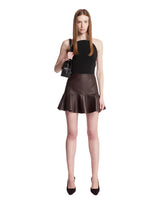 Gonna In Pelle Con Rouches Marrone | PDP | Antonia