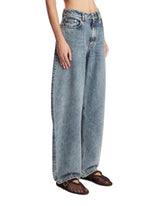 Blue Rounded Denim Jeans | PDP | Antonia