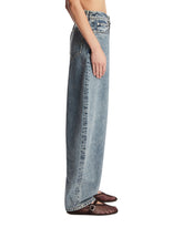 Blue Rounded Denim Jeans | PDP | Antonia