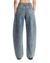 Blue Rounded Denim Jeans | PDP | Antonia