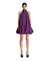 Abito A Palloncino In Nylon Viola | PDP | Antonia