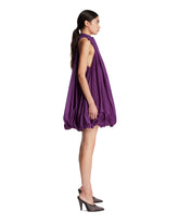 Abito A Palloncino In Nylon Viola | PDP | Antonia