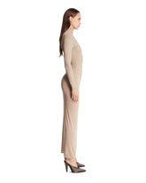 Beige Body-Conscious Jersey Dress | PDP | Antonia