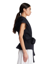 Blue Double-Faced Cashmere Hooded Jacket | PDP | Antonia