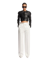 Black Leather Fitted Jacket | PDP | Antonia