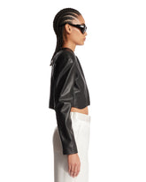 Black Leather Fitted Jacket | PDP | Antonia