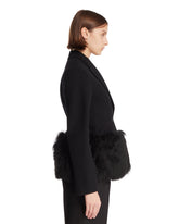 Black Double-Breasted Wool Blazer | PDP | Antonia