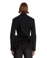Black Double-Breasted Wool Blazer | PDP | Antonia