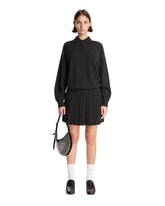 Gray Wool Polo Dress | PDP | Antonia