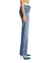 Blue Slim Boxer Waist Jeans | PDP | Antonia