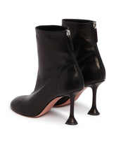 Black Leather Iris Ankle Boots | PDP | Antonia