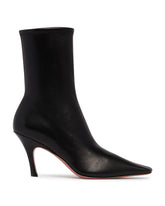 Black Leather Jamie Ankle Boots | PDP | Antonia