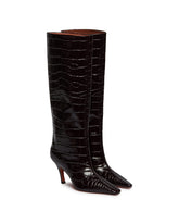 Black Leather Mona Boots | PDP | Antonia