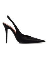 Slingback Anok In Satin Nere | PDP | Antonia