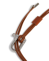 Cintura in Corda Di Pelle Marrone - ANCELLM WOMEN | PLP | Antonia