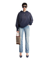 Blue Cotton Oversized Sweatshirt - ANTIK DENIM | PLP | Antonia