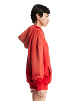 Red Cotton Oversized Sweatshirt | PDP | Antonia