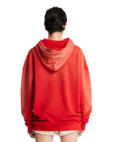 Red Cotton Oversized Sweatshirt | PDP | Antonia