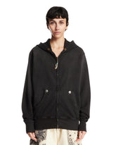 Black Cotton Zip-Up Sweatshirt - ANTIK DENIM | PLP | Antonia