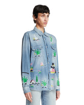 Blue Beck Cactus Western Shirt | PDP | Antonia