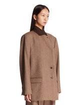 Brown Arturo Virgin Wool Jacket | PDP | Antonia