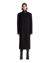 Black Long Wool Coat | PDP | Antonia