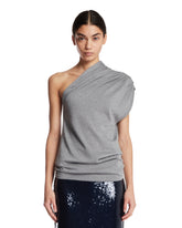 Gray One-Shoulder Top | PDP | Antonia