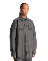 Overshirt In Lana Grigia | PDP | Antonia