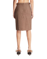 Beige Wool Skirt | PDP | Antonia