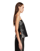 Black Gianna Leather Top | PDP | Antonia