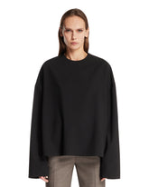 Black Wool Oversized Sweater | PDP | Antonia