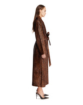 Leopard Calf Hair Long Coat | PDP | Antonia