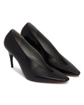 Black Leather Duchesse Pumps | PDP | Antonia