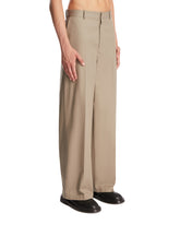 Gray Wide Cotton Chino Trousers | PDP | Antonia