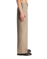 Gray Wide Cotton Chino Trousers | PDP | Antonia