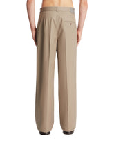 Gray Wide Cotton Chino Trousers | PDP | Antonia