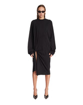 Black Fold-Detail Dress | PDP | Antonia