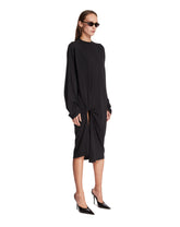 Black Fold-Detail Dress | PDP | Antonia