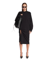 Black Fold-Detail Dress | PDP | Antonia