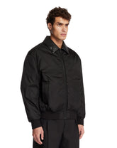Black Twill Cocoon Bomber Jacket | PDP | Antonia