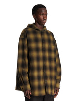 Green Checked Cotton Overshirt | PDP | Antonia