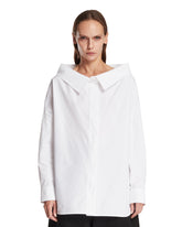 White Oversize Stole Shirt | PDP | Antonia