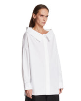 White Oversize Stole Shirt | PDP | Antonia